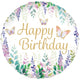 Watercolour Floral Birthday 18" Foil Balloon