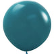 Sempertex Deluxe Deep Teal 24" Latex Balloons - 3pk