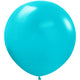 Sempertex Deluxe Turquoise Blue 24" Latex Balloons - 3pk