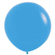Sempertex Neon Blue 24" Latex Balloons - 3pk