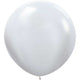 Sempertex Pearl White 24" Latex Balloons - 3pk