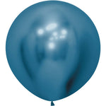 Sempertex Reflex Blue 24" Latex Balloons - 3pk