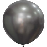 Sempertex Silk Midnight Grey 24" Latex Balloons - 3pk