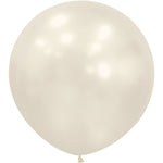 Sempertex Silk Oyster White 24" Latex Balloons - 3pk