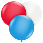 Tuftex Patriotic Assortment - Standard 24" Latex Balloons - 25pk