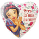 Snow White Hermosa Heart 18" Foil