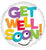 Get Well Colorful Letters 2 Sided 18" Balloon