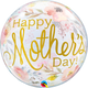 Mother's Day Watercolor Floral 22″ Bubble Balloon