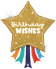 Birthday Wishes Star 43" Balloon