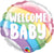 Welcome Baby Rainbow 4" Air-fill Balloon (requires heat sealing)