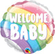 Welcome Baby Rainbow 4" Air-fill Balloon (requires heat sealing)