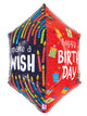 Make A Wish Happy Birthday 29" Dimensionals Balloon