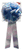 10" Pre-Made Bow - Irid Lt Blue (4 count)