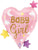 Baby Girl Heart Stars 25" Balloon