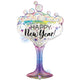 Opal New Year Champagne Glass 37" Foil Balloon