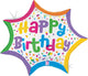 Birthday Confetti Burst 27" Balloon