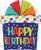 Birthday Gift Smiley Face 27" Balloon