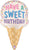 Sweet Birthday Ice Cream Cone 28" Balloon