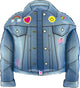 Birthday Patches Denim Jacket 26″ Balloon