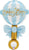 Satin Baby Boy Rattle 35" Balloon