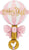 Satin Baby Girl Rattle 35" Balloon