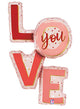 LOVE You Pink Blush 41″ Balloon