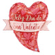 San Valentin Corazon en Bandera 27″ Balloon