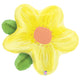 Yellow Watercolor Flower 29" Foil Balloon
