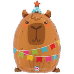 Party Capybara 23"  Foil Balloon
