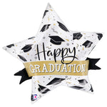 Satin Graduation Star 29" Foil Balloon