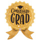 Congrats Grad Gold Ribbon 35" Foil Balloon
