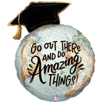 Amazing Things Graduation Globe 28" Foil Balloon