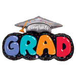 Congrats Grad Balloon Letters 32" Foil Balloon