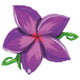 Linky Plumeria - Purple 39" Foil Balloon