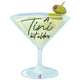 Classic Tini Bit Older Martini 35"  Foil Balloon