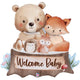 Woodland Welcome Baby 34"  Foil Balloon