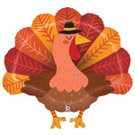 Delightful Thanksgiving Turkey  28" Foil Balloon