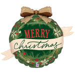 Cozy Christmas Wreath  36" Foil Balloon