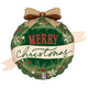 Cozy Christmas Wreath  36" Foil Balloon