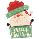 Timeless Christmas Santa 33" Foil Balloon