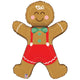 Gingerbread Man 35" Foil Balloon