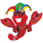 Mardi Gras Crawfish 39" Foil Balloon