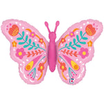 Fun Folk Butterfly 30" Foil Balloon
