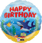Birthday Ocean Party 18" Balloon