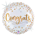 Congrats Confetti 18" Balloon