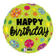 Birthday Polka Dots 18" Balloon