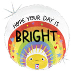 Bright Day Rainbow Sun - Holographic 18" Balloon