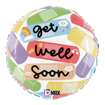 Cheerful Get Well Bandages 18" Balloon