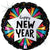 New Year Star 18" Balloon