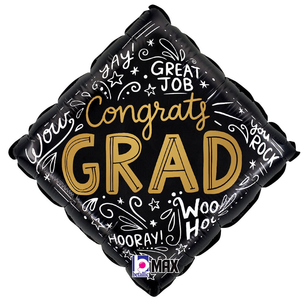 Congrats Grad Words 18″ Balloon – instaballoons Wholesale